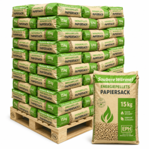 EPH Holzpellets im Papiersack, ENplusA1, 65 x 15kg Palette