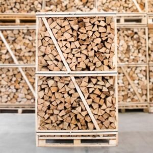 Brennholz Buche 33 cm – Palette 900 kg (kammergetrocknet, gespalten)